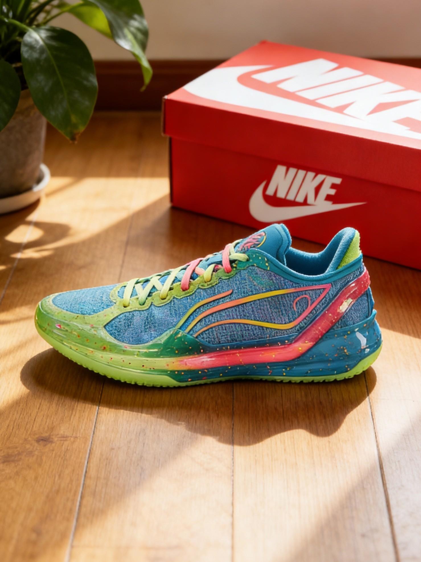 李宁利刃4V2“毒蛙”鸳鸯配色,实战颜值双在线的六边形战士!